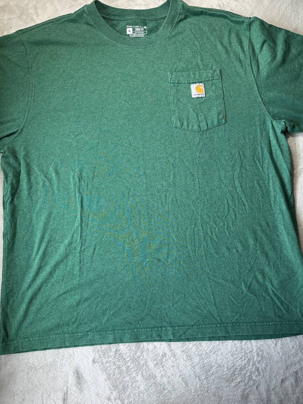Carhartt Short Sleeve Pocket Tee in Forest Green